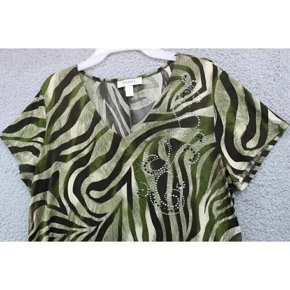 Women's Silky Tunic by Dressbarn-Size Large - Picture 2 of 9